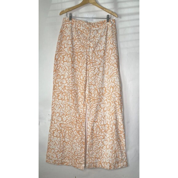 FREE PEOPLE Love So Right Cotton Wide Leg Pants - Color: Orange, Size 14  NWOT - Picture 2 of 8